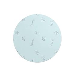 Questo Casa, Ronde digitaal bedrukte muismat, antislip onderkant, voor kantoor en thuis, diameter: 22 cm