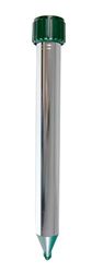 Windhager 02130 Woelmuis- en mollenverjager, aluminium, woelmuisafstotend, mollenverdrijver, slagenafweer, hagedissenafweer, werkingsbereik ca. 800 m², zilver