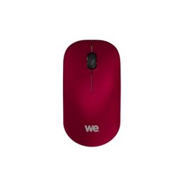 WE Draadloze muis, optische nano-USB-dongle, aansluiting 2,4 GHz, 1200 dpi, zachte aanraking, AA-batterij inbegrepen, kleur rood