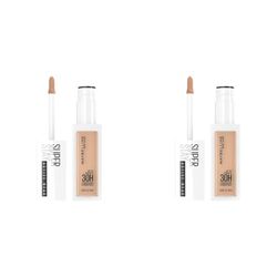 Maybelline L'Oreal SuperStay Active Wear Concealer, Up to 30H, full coverage, matte, 25, Medium, Off White (Pack of 2)
