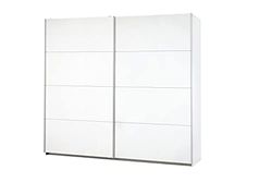 Rauch Möbel Caracas Armadio con Ante scorrevoli, Legno ingegnerizzato, Piastra di serraggio, Bianco Senza Specchio, 210 x62 x226 cm