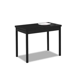 ASTIMESA Mesa de Cocina Extensible, Negro, 140 x 50 cm