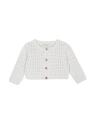 Gocco Gebreid jack, uniseks, baby, Gebroken wit, 0 Maanden