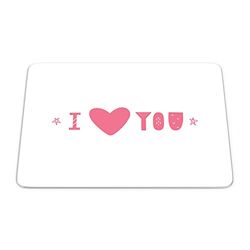 Bonamaison, Tapis de Souris Rectangle Imprimé Numériquement, Fond Antidérapant, pour Bureau et Maison, Taille: 22x18cm