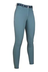 HKM Monaco Style Rodillera SIL. Pantalones de Montar para Mujer Salvia 40