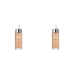 L'Oreal Paris True Match Tinted Serum Foundation, 1% Hyaluronic Acid, Hydrating Formula, Replumps Skin in 1 Hour for a Natural Glowing Finish, 30 ml, Shade 4-5 Medium (Pack of 2)