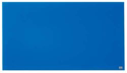 Nobo Lavagna Magnetica in Vetro con Vaschetta Porta Accessori Rimovibile, 1000 x 560 mm, Sistema di Montaggio InvisaMount, Gamma Impression Pro, Blu, 1905188