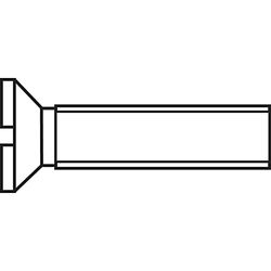 TOOLCRAFT M2*20 D963-4.8:A2K 194829 Försänkta skruvar M2 20 mm Spår DIN 963 Stål förzinkad 100 st