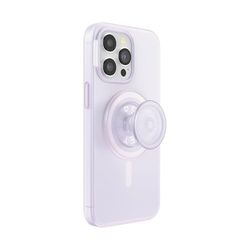 PopSockets: PopCase PlantCore para MagSafe - Funda a Base de Plantas para iPhone 15 Pro MAX con PopGrip Compatible con MagSafe - Agarre para Teléfono con Top Intercambiable - Opalescent Clear