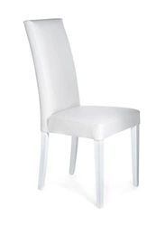 Oresteluchetta Juego de 2 sillas Iowa White, Cuero sintético, Color Blanco, H.100 L.46 P.45