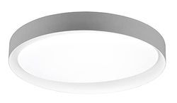 Reality Leuchten LED plafondlamp Zeta R62712411, kunststof grijs of wit, incl. 24 watt LED, afstandsbediening