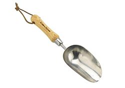 Kent & Stowe Pala para Plantar – Pala Manual de Acero Inoxidable para trasplantar, Pala para Flores con Mango de Madera de Fresno, tamaño: 33 cm