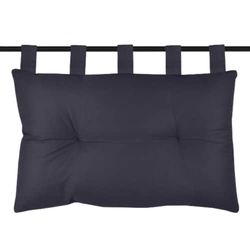 Lovely Casa - Headboard - Size 70 x 45 x 10 cm -100% cotton- Carbon colour - Oxford model - Satin Elegant and soft to the touch bedrooms