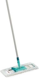 Leifheit Profi Cotton Plus, Manico Alluminio, Mocio, 55020, Cotone, Fibra, Grigio/Turchese/Bianco