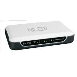 Nilox 16 nx040801001 netwerkswitch Unmanaged Switch netwerkschakelaar – wit (ongemanaged)