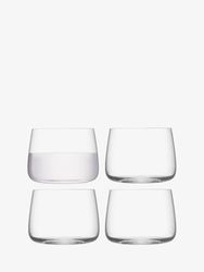 LSA International Metropolitan Vetro senza stelo 360 ml Trasparente, Set di 4, Lavabile in lavastoviglie, MW01