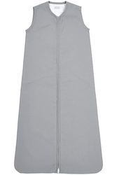 Meyco Baby Woven Uni babysovsäck, sovsäck (100% bomull, hudvänlig, säker passform, lång dragkedja, sommarsovsäck baby, storlek: 110 cm), Grå