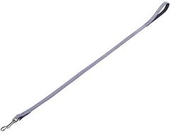 Nobby smycz "VELOURS" szara (Plume); dł.: 100 cm; szer.: 14 mm