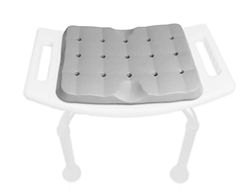KMINA - Douchestoel Kussen Waterdicht (35x27x3 cm, Krukje Niet Inbegrepen), Kussen voor Douchezitje, Zitkussen voor Douchestoel, Kniekussen Tuinieren, Kussen voor Douchekruk - Made in Europe