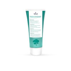 TEBODONT Dentifrice sans fluorure, Indiqué pour les soins de la bouche et des dents quotidiens, aide en cas d‘irritations aux gencives et à la muqueuse buccale et prévient la plaque dentaire.