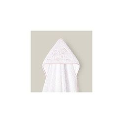 Capa de baño para bebés · MON PETIT blanco rosa · 1x1 m · 100% ALGODÓN