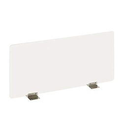 Exacompta - Ref 81158D - ExaScreen - Premium Protective Sneeze Guard Desk Partition Screen - H58cm x L118cm, Fixing Kit Included, Ideal for Open Plan Offices, Easy to Clean