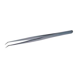 Lindström 0110278 High-Precision Tweezers Long/Fine/Angled Tips 140 mm