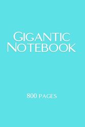 Turquoise 800-Page Versatile Notebook for Writing, Journaling, and Creativity: Perfect for students, professionals, and artists—capture ideas, plan, ... notebook, portable and craves organization
