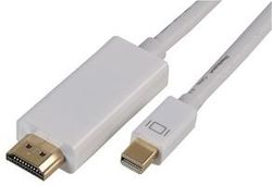 Pro Signal PSG04021 Mini DisplayPort naar HDMI Mannelijk naar Mannelijk Lead, 2m Wit