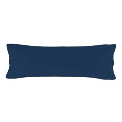 HappyFriday Funda de Almohada Basic Azul Marino 45 x 155 cm