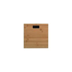 MSV Digital personlig våg kroppsvåg våg viktvåg av säkerhetsglas, smal design, "bambu" – 180 kg