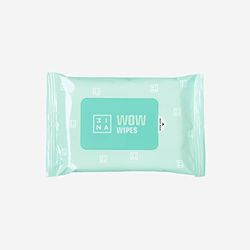 3INA MAKEUP - Vegan - Cruelty Free - The WOW Wipes - White - Face & Eyes Wipes - Refreshing - Smoothing - Gently Cleansing - Hydrating - Contains Micellar Water - Travel - 10 Units