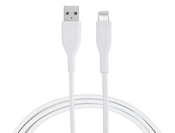 MUTTO PVC Cavo Dati Charger USB 2.0 - Lightning 1 Meter Bianco Certificato MFI Compatibile con iPhone 11&12/X/X/XS/XR/8/8 Plus/7/7 Plus/6s/6s Plus/6/iPad/iPod/AirPods