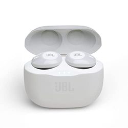 JBL TUNE 120TWS Cuffie In-Ear True Wireless Bluetooth, Auricolari senza fili con microfono integrato per Musica, Chiamate e Sport, Fino a 4h di autonomia, Bianco