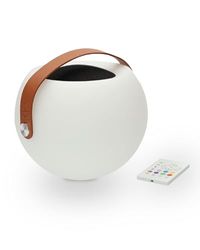 KSIX Bubble Lámpara con Altavoz Bluetooth Lamp, Altavoz transportable, Luz Ambiente 7 Colores, Control Remoto, TWS (True Wireless Stereo), 8 Horas autonomía.