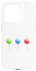 Lollipops Blue Green Red Case for iPhone 15 Pro