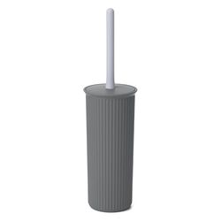 TATAY Toilet Brush | Compact and Functional Design | BPA-Free Plastic Toilet Brushes | Made in Spain | 9.5 x 9.5 x 39.5 cm - Baobab Collection - Anthracite Grey