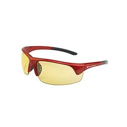 S&W 110-163 Óculos modo corporal lente amarela, vermelho, tamanho único