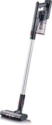 SEVERIN Aspiradora inalámbrica de mano y escoba 2 en 1, aspiradora sin cable con cepillo de alta velocidad, aspirador potente, 40 minutos, 22,2 V, plateado/negro/rojo, HV 7153