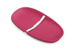 Evolur Eva Aankleedkussen voor baby's, Fuschia roze, zacht, licht en draagbaar, past op alle commode, waterdichte stevige bekleding