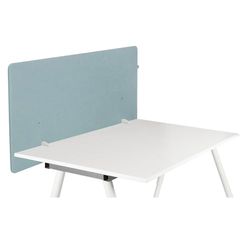 hjh OFFICE Bordsskärmvägg FLEXMIUT D1 Tyg Aluminium Blå