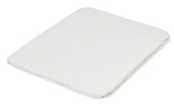 Kleine Wolke Alfombra de baño Marco, 50 x 60 cm, Color Blanco