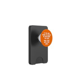 Cree en todo lo que lees bien comienza con la Biblia PopSockets PopWallet para MagSafe