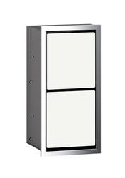 Emco 972527821 Portarotolo Asis Up del modulo 150 Doppio, Cromo/Bianco