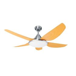 Houten led-plafondventilator, 5 vleugels, 132 cm, ideaal voor het decoreren en opfrissen van uw kamer met stijl en efficiënte technologie. Gebruik het moderne design.