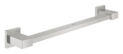 GROHE QUICKFIX Start Cube, Maniglione vasca, Installazione a vite, 450mm, Super Steeel, 41095DC0