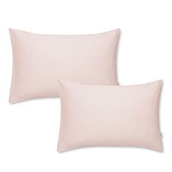 400T Thread Count Cotton Sateen Standard Pillowcase Pair Blush