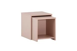 Schildmeyer Smash - Juego de 2 mesas de Madera, Color Albaricoque