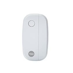 Yale Alarme AC-DC Sync, contacto para porta/janela, alarme doméstico inteligente, alcance de 200 m, funciona com Alexa, assistente do Google, Philips Hue, branco