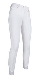 HKM Pantalones de equitación LG Basic- Alos 4057052266430 para adulto, talla 48, color blanco